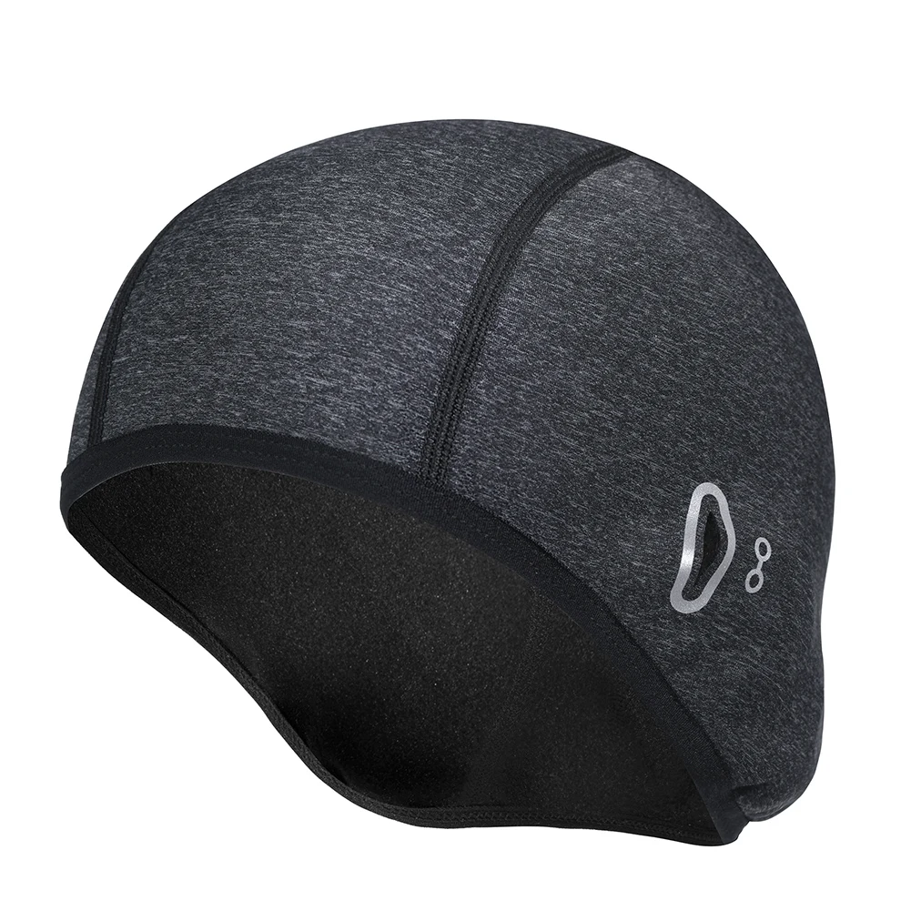 

Warm Helmet Liner Winter Skull Cap Thermal Running Beanie with Ear Covers