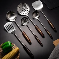 1pcs 304 stainless steel cooking tools spatula cooking spatula soup spoon colander frying spatula household kitchen tools