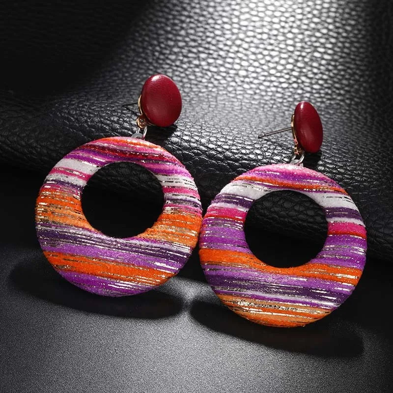 2020 Aretes Earing Pendientes Brinco простые цветные ажурные серьги в стиле ретро на осень и