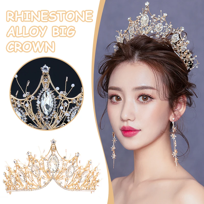 

Ювелирные Короны, красивый головной убор, свадебная корона, свадебные тиары, аксессуары для волос для выпускного вечера, дня рождения, костю...