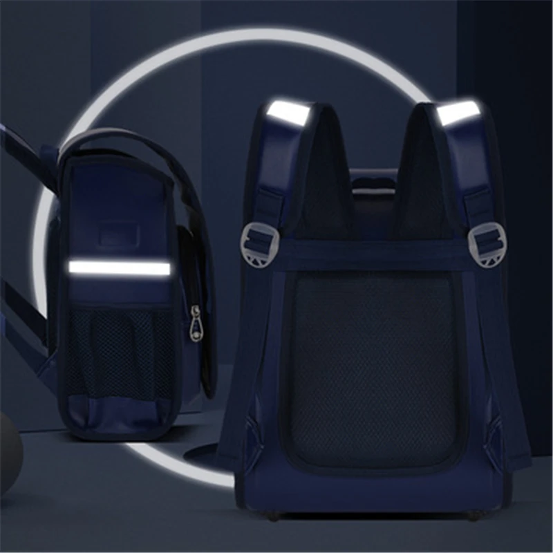Japanese Randoseru Large Capacity Primary School Backpacks Children Waterproof Orthopedic Schoolbags for kid Girls Boys book bag
