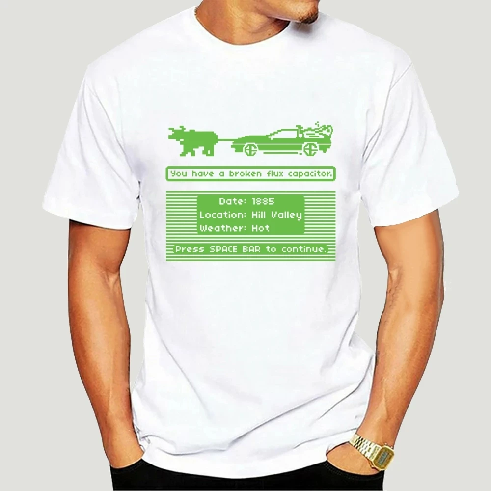 

Oregon Trail Delorean Back To The Future T-Shirt Unisex Adult Funny Sizes Game