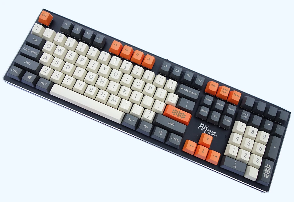 NPKC Винтажный стиль Duke Orange OEM толстые PBT брелки ANSI ISO темно-серый бежевый оранжевый для Cherry MX переключатели механическая клавиатура