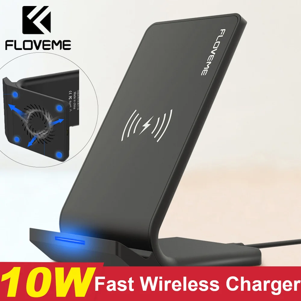 Беспроводное зарядное устройство FLOVEME Qi для iPhone XS Max XR X 10 Вт USB 8 Plus Samsung Note 9 |