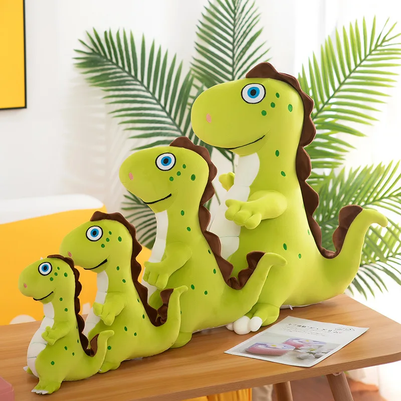 

25 Cm Cute Green Dinosaur Doll Plush Toy Cute Plush Children Christmas Birthday Gift Girl Sleeping Room Decorative Pillow Toys