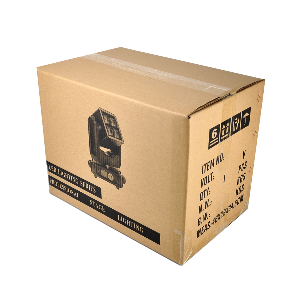 Новинка 4x40 Вт Светодиодная Подвижная головка Zoom RGBW 4 в 1 цвет с цветным ремнем RGB 3