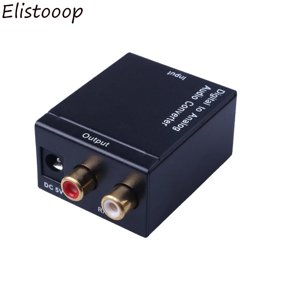 RCA цифро-аналоговый аудио конвертер адаптер Цифровой оптический коаксиальный