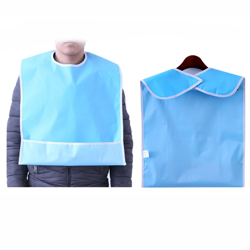 Водонепроницаемый нагрудник для взрослых Mealtime тканевая защита помощи в случае