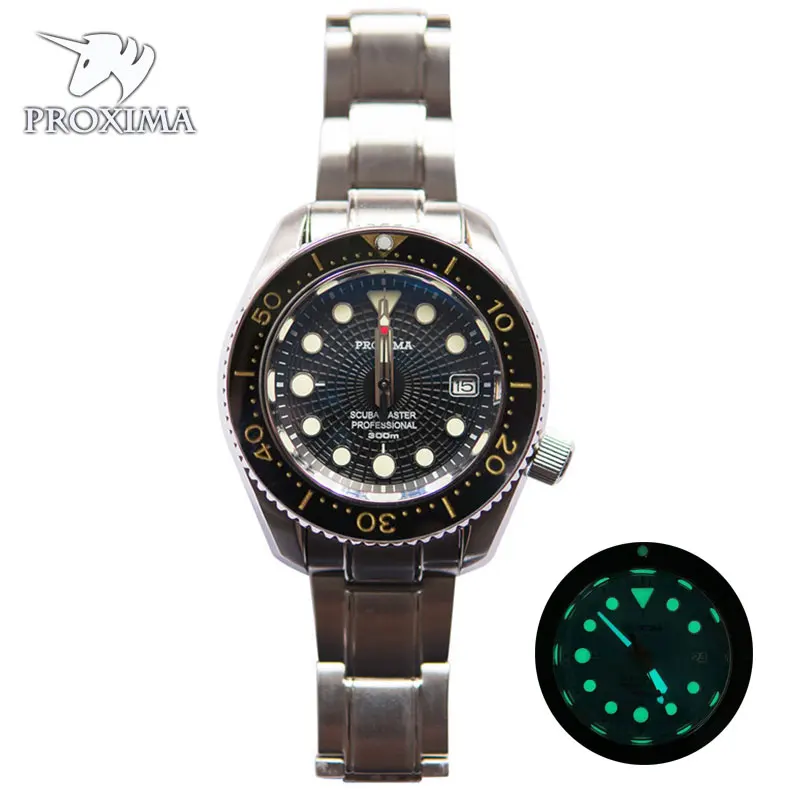 

Часы мужские механические из нержавеющей стали 316L, с сапфировым стеклом