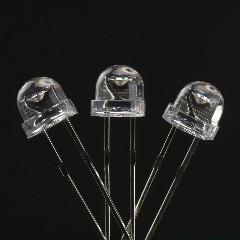 

100Pcs Min 5mm Emitting Diode Straw Hat White Red Green Blue YellowPink Smd Smt Led Water Clear Bright Wide Angle Bulb DIY Light