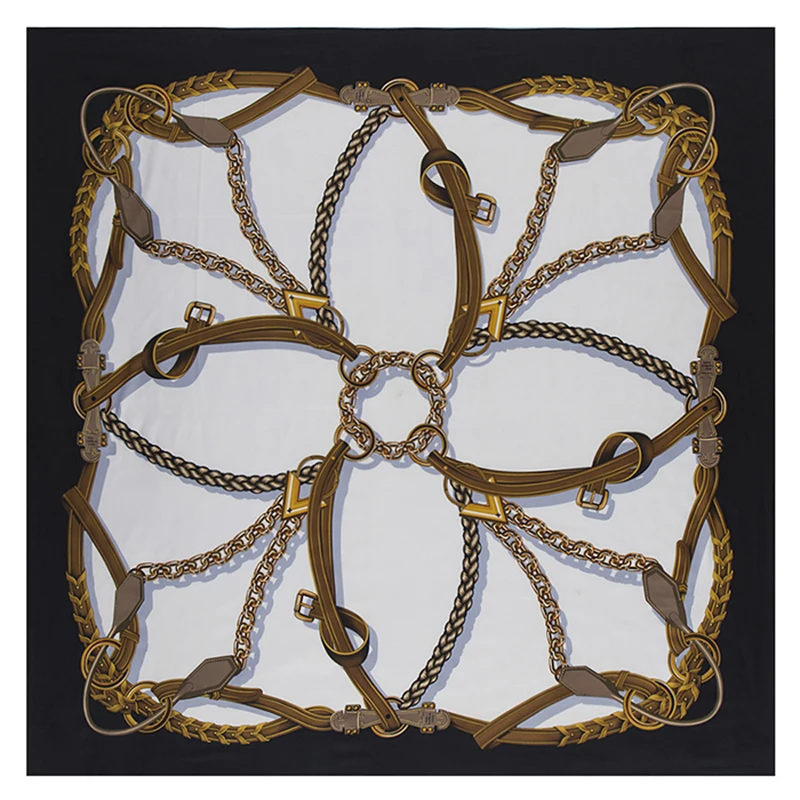 Роскошный брендовый саржевый хиджаб-шарф 130*130 см большие квадратные шаль с