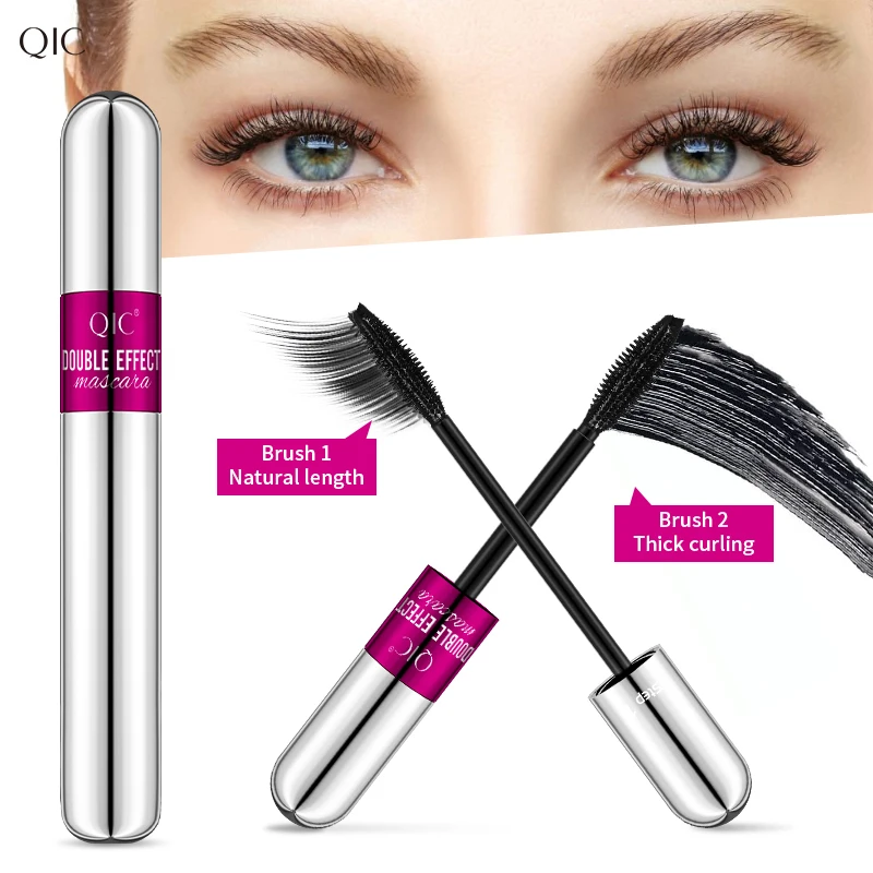 

1 Pc Double-ended Mascara Eyelash Curling And Slender Waterproof And Sweatproof No Smudging Dense Lasting Cosmetic TSLM1