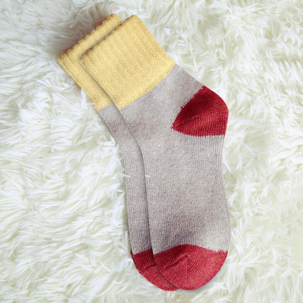 Мягкие дышащие носки Зимние женские модные повседневные теплые толстые