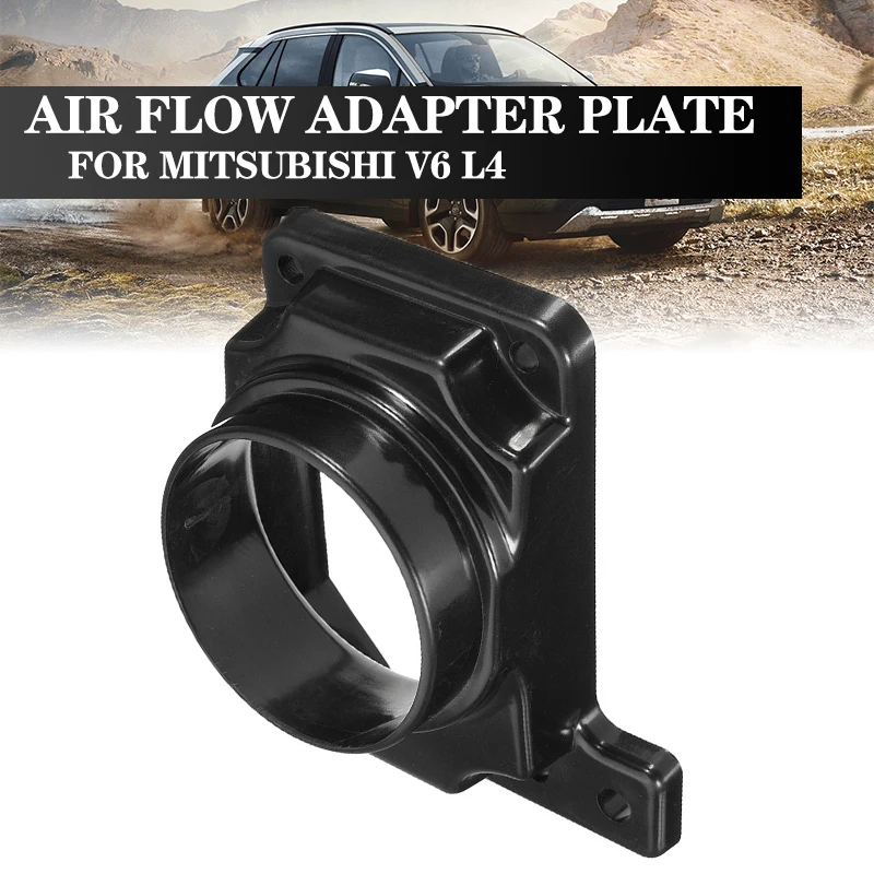 

Mass Air Flow Sensor Intake Filter Adapter Plate Black For Mitsubishi V6 L4 ADAP-053-786-F1