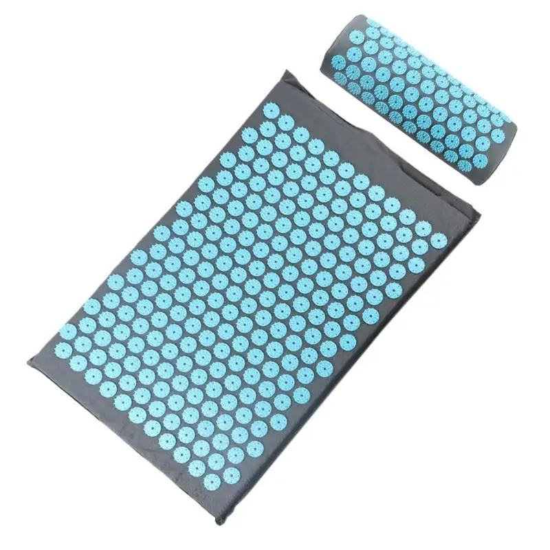 

Acupressure Massager Mat Relaxation Relief Stress Tension Body Yoga Mat Relieve Body Stress Pain Spike Cushion Mat with Pillow