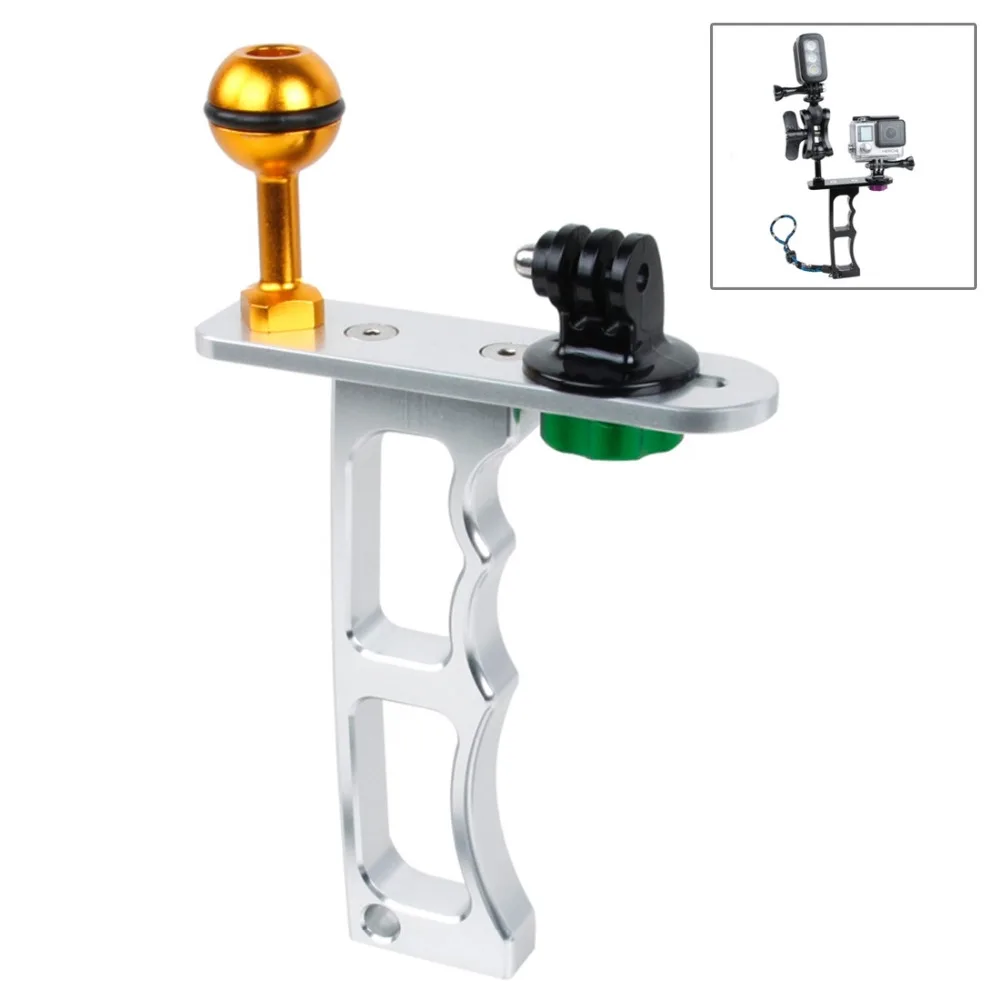 

Single Handheld Diving Light Arm Aluminum Mount with Lanyard for GoPro HERO5 / HERO4 Session / HERO 5 / 4 /3+ /for SJCAM SJ4000