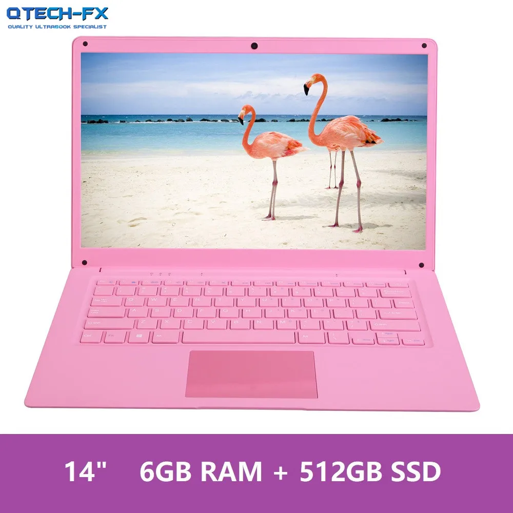 X14-SSD-512PINK 1" ноутбук ips 512 ГБ/256 SSD 6 ГБ ОЗУ Windows 10 Быстрый Intel 4 ядра бизнес школа арабский AZERTY Немецкий Испанский Русский Клавиатура - Цвет: X14-SSD-512PINK