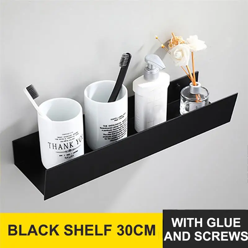 

Bathroom Shelf Wall Mount Shower Stand No Drilling Adhesive Storage Rack Organizer Holder for Tower Skin Care Products