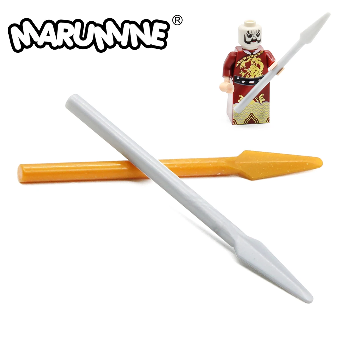 Marumine 30 шт. кирпичи копье частицы строительные блоки 4497 кубики MOC детали для