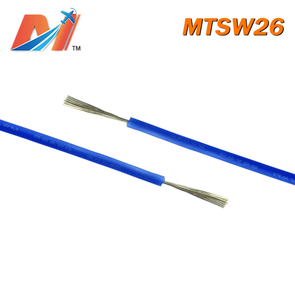 Maytech распродажа (1 метр) кремниевый провод питания AWG26 синий цвет|Силовая