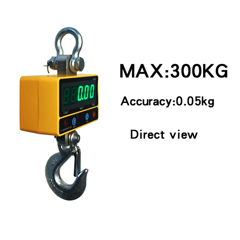 300KG Direct view Персональные электронные подъемные весы 1 T 500kg300кг, беспроводной пульт дистанционного управления, подъемные весы - Цвет: 300KG Direct view