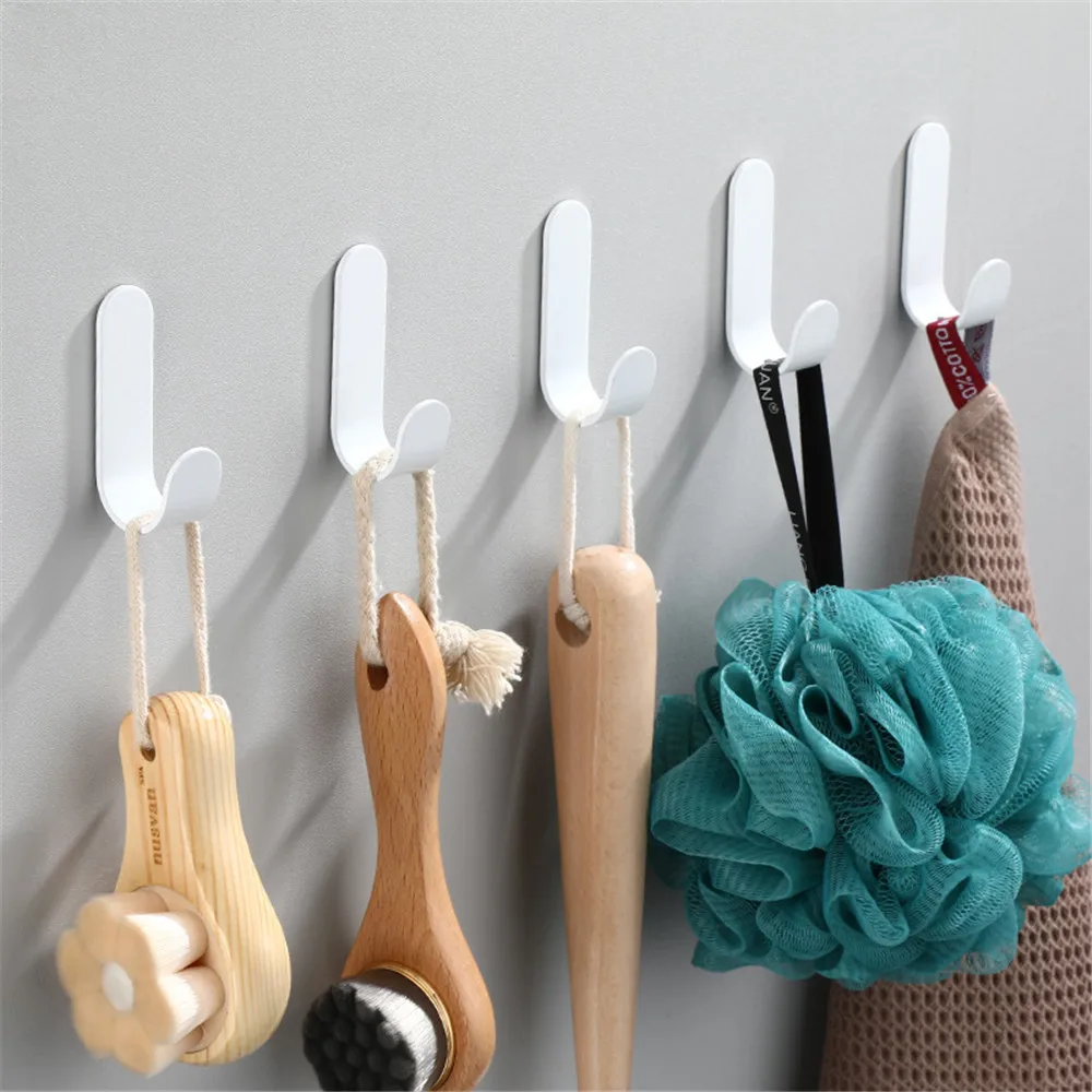 Настенный крючок для полотенец самоклеящийся одежды ванной комнаты из