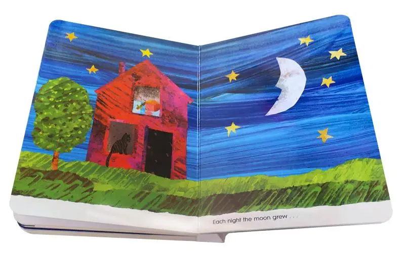 

Papa Please Get the Moon for Me Original Children Popular Books Eric Carle Board book Colouring English Story Book for Kids
