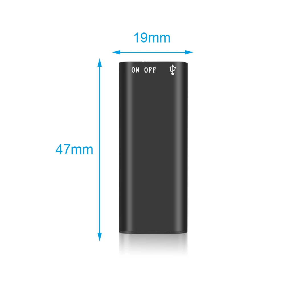 Профессиональный цифровой диктофон Kebidumei Mini 8 ГБ перезаряжаемый + MP3 плеер с