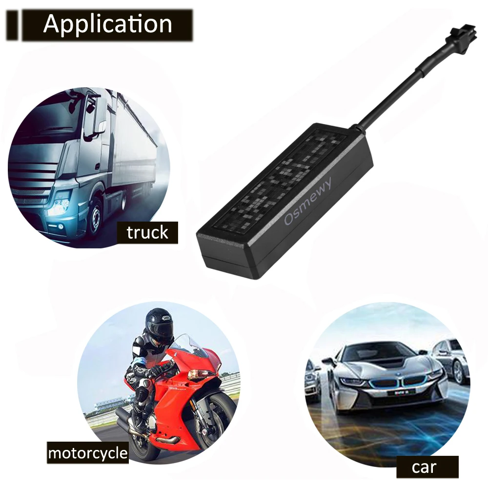 GPS трекер для мотоциклов автомобилей велосипедов сигнализация против