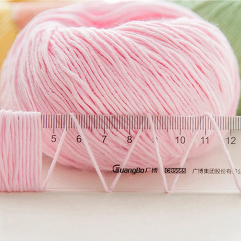50 г/шар из мягкой молочной ткани хлопок детские пряжа для вязания крючком
