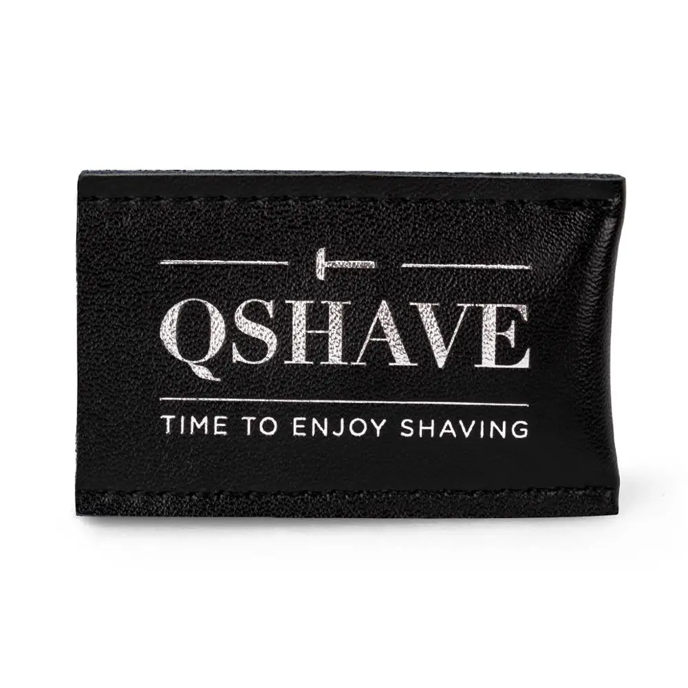 Защитный чехол QSHAVE из натуральной кожи с двойным краем | Красота и здоровье