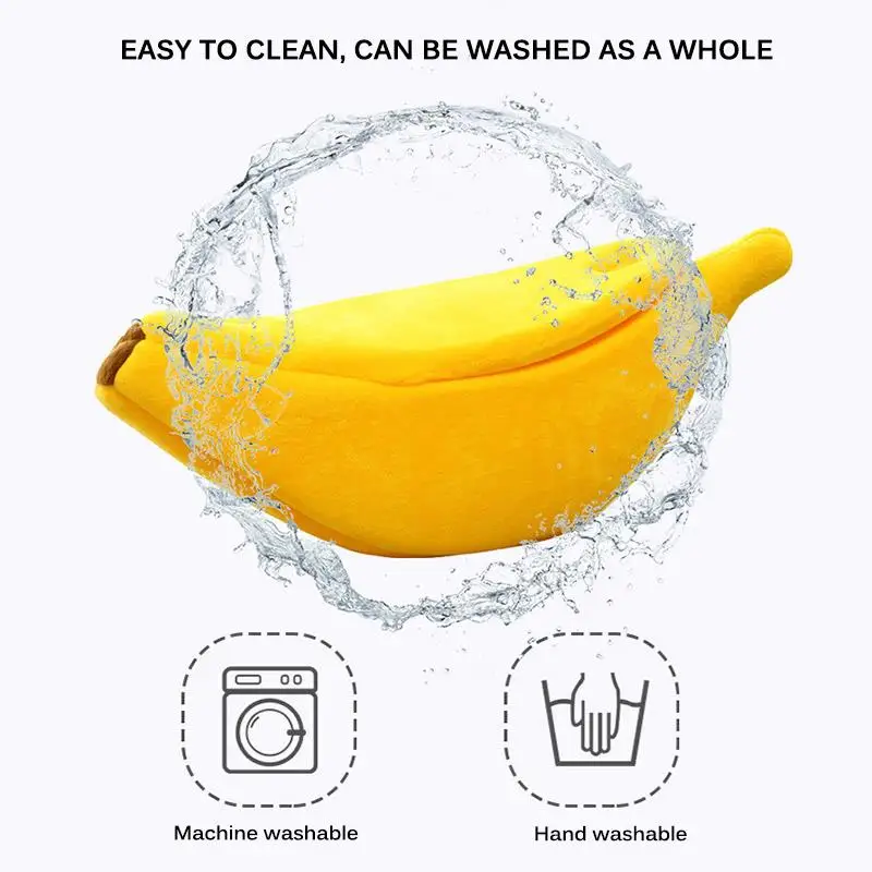 Кровать для домашних животных в форме банана прочный коврик собак и кошек