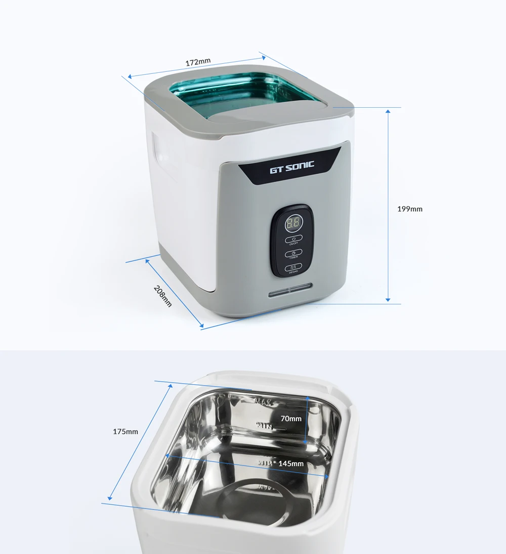 GTSONIC 1300 мл ультра Соник Очиститель таймер для ванны ювелирные изделия кисти очки Маникюр камни резаки Стоматологическая бритва части ультразвук