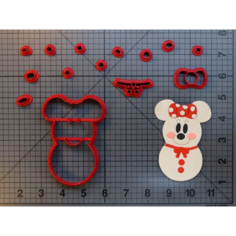 Рождественский снеговик пряник Санта шляпа мышь персонаж помадка печенья резак