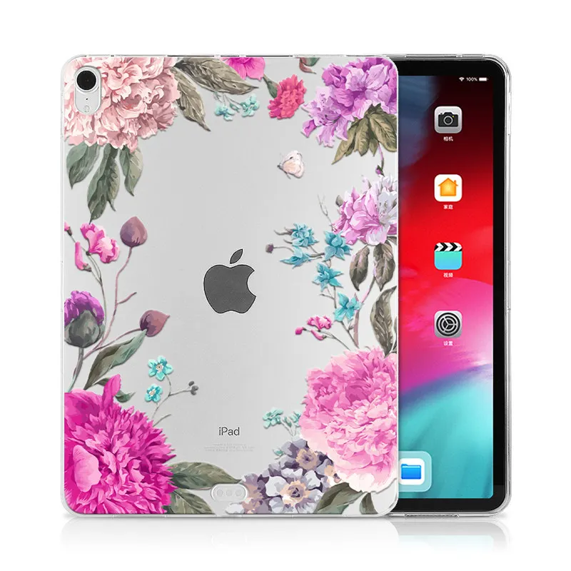 IP09 MTT Мягкий ТПУ чехол для iPad Pro 12,9 дюйма выпуск A1876 A2014 A1895 A003 цветочный принт задняя крышка защитный чехол для планшета - Цвет: IP09