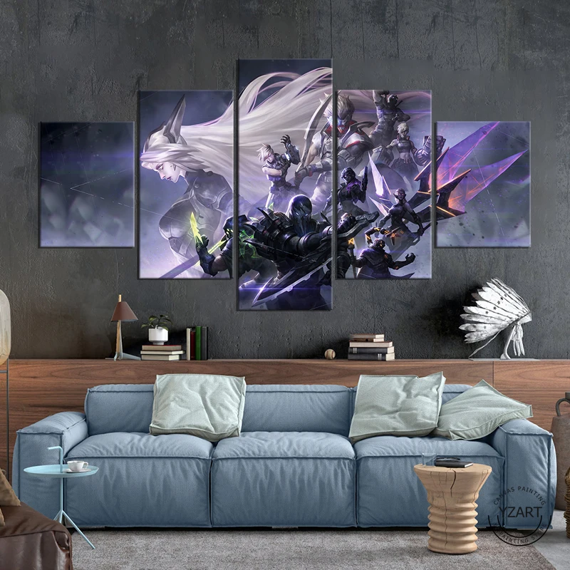 

League of Legends Gaming Decor and Video Game Room Decorations Unframed