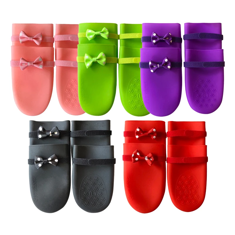 4 шт./комплект водонепроницаемые нескользящие носки для собак | Дом и сад
