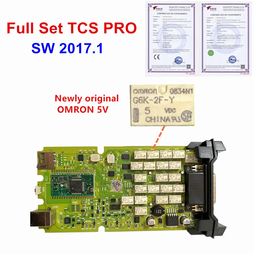 Диагностический сканер для автомобилей и грузовиков Russion Stock TCS PRO multidiag pro + Bluetooth USB