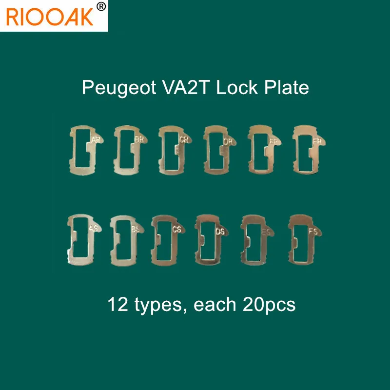 240pcs/lot VA2T Car Lock Reed Lock Plate For Peugeot Citroen Auto Key Lock Repair Accessories Brass Material + Gift Springs