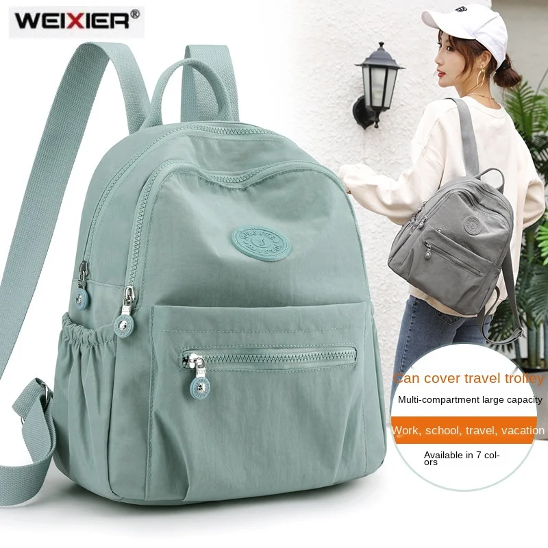 

2021 Mochila Feminina Escolar Women Backpack for Teenage Girls School bags Female Nylon Travel Laptop Bagpack Style sac à dos 배낭