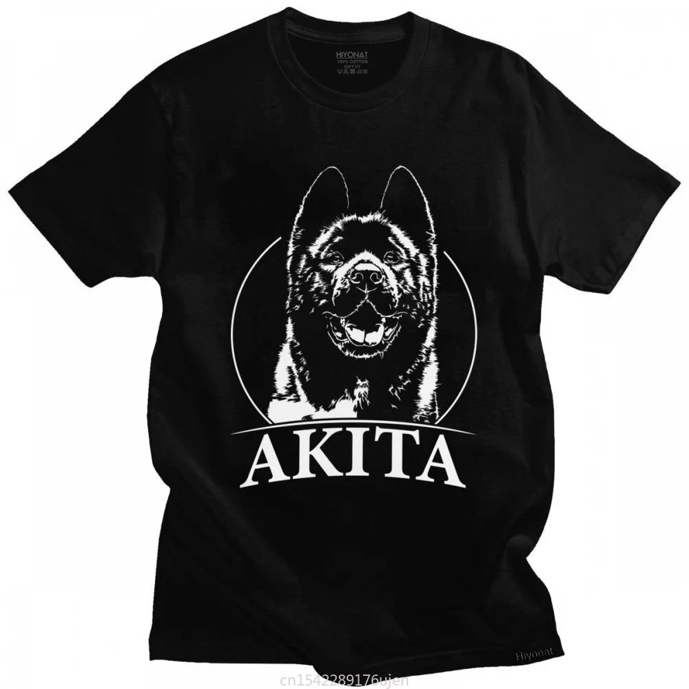 

Animal Tees Shirt Slim Fit Apparel Streetwear Women's Funny Proud Akita Dog Tshirt Short-Sleeve Round Neck Lycra T-shirt Summer