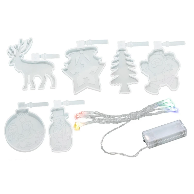 

Рождественский кристалл, фотоэлемент, Санта-Клаус, снеговик, олень, елка, украшения на Рождество, фотоэлемент