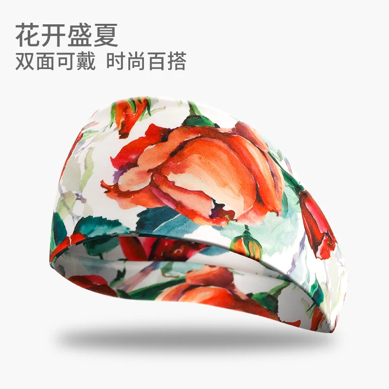 

Absorbent Wide Headband Bohemian Elasticity Sweat Band Head Running Sports Safety Diadema Deportiva Gym Accessories EF50FH