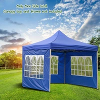 portable outdoor canopy tent side wall carport garage big tarp enclosure shelter party sunshade camping without canopy top