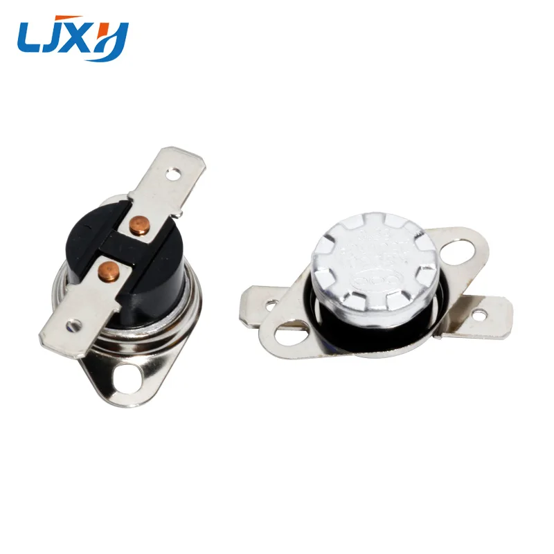 Right Angle LJXH 1 шт. KSD301 10A 250 В нормально закрытый/нормально открытый NC/без температурного переключателя термостат 65C/70C/75C/80C/85C - Цвет: Right Angle