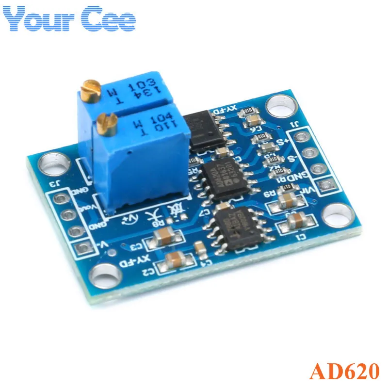 AD620 AC DC усилитель напряжения сигнала контрольно измерительная Модульная плата 3