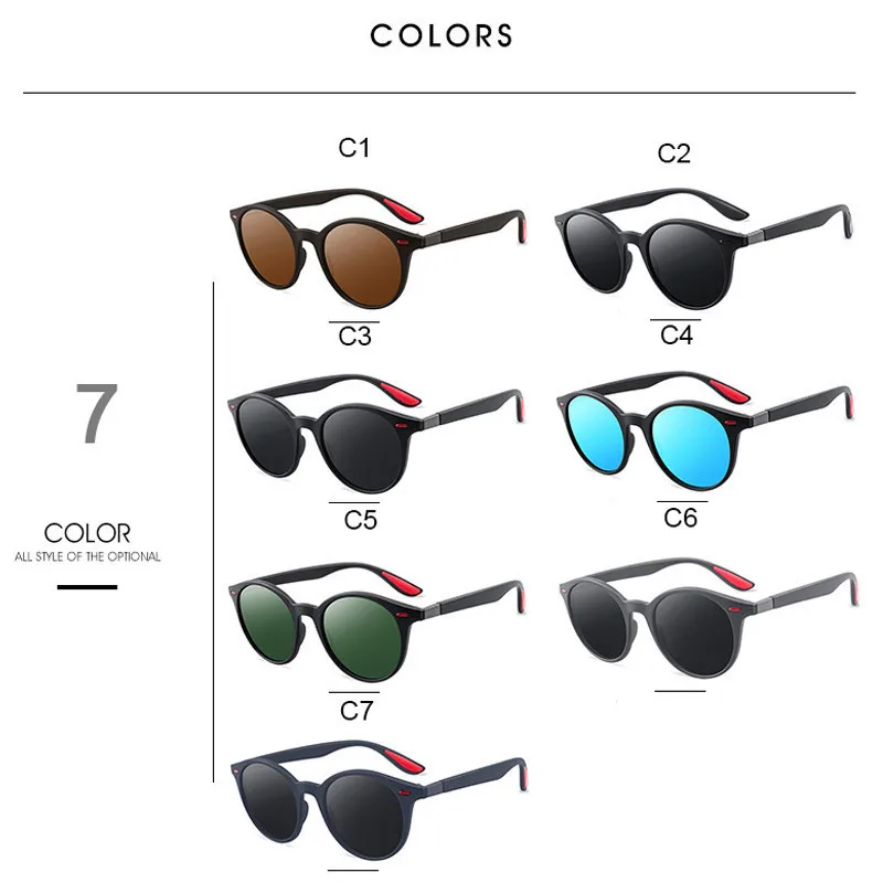 Дизайн мужские и женские классические ретро поляризованные солнцезащитные очки