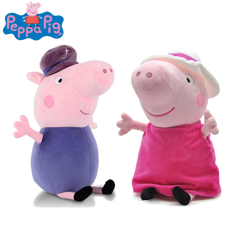 Оригинальная Подлинная плюшевая игрушка 19/30 см в виде бабушки Пеппа дедушки