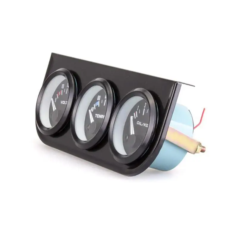 3 в 1 Вольт метр + Датчик температуры воды манометр масла комплект или три метра 52