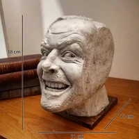 2021 new sculpture of the shining bookend library here%e2%80%99s johnny sculpture resin desktop ornament book shelf hot